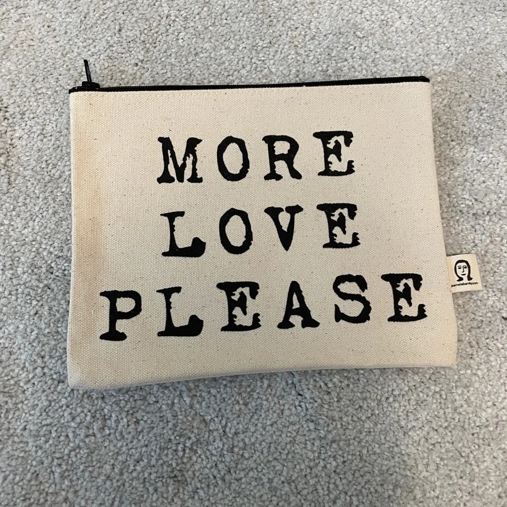 More Love Please Small Cosmetic Bag